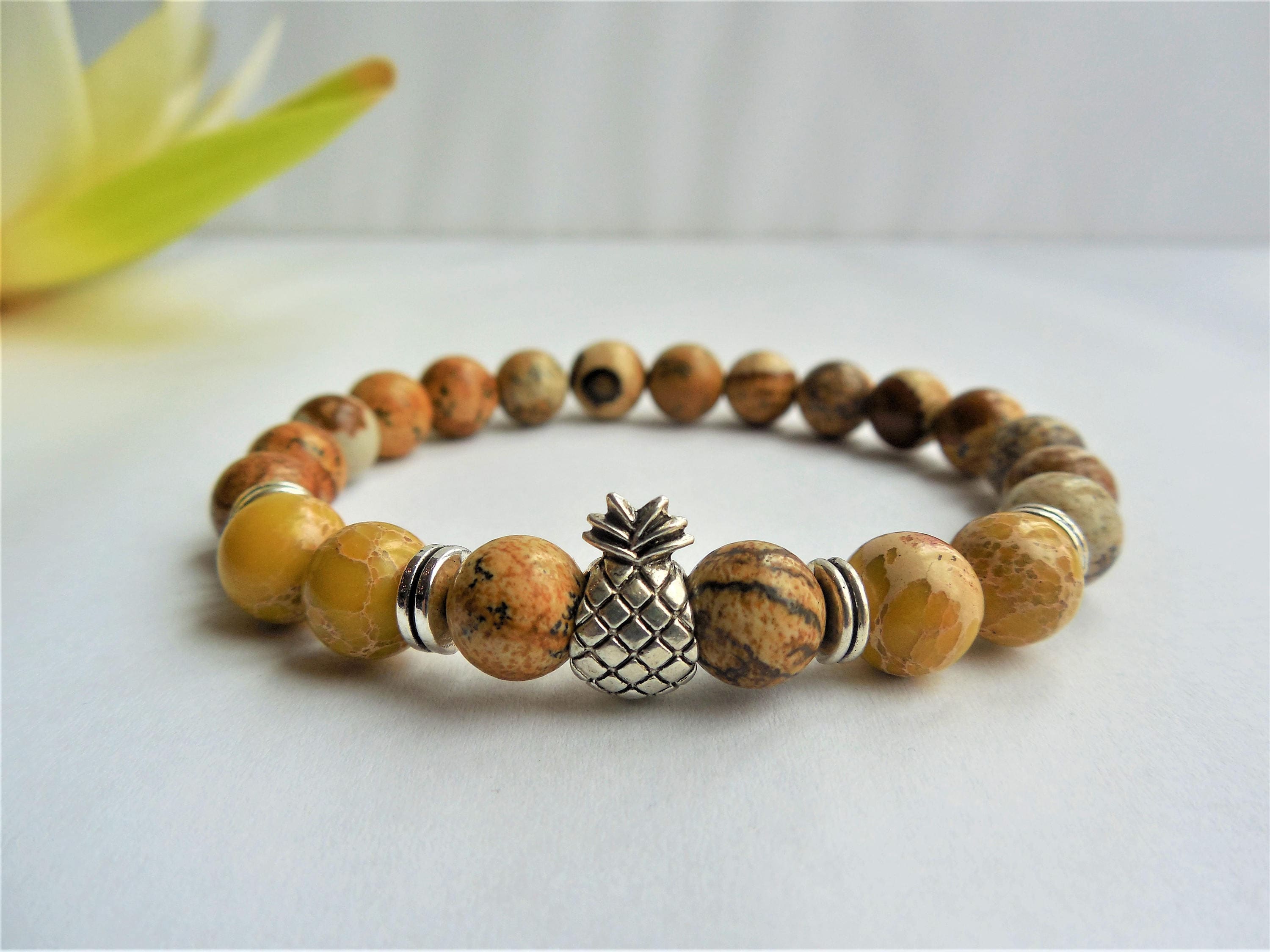 Pineapple bracelet tropical jewelry pineapple jewelry tropical Etsy