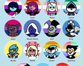 Deltarune Chibi Badges - Kris, Susie, Ralsei, Lancer, Noelle ...