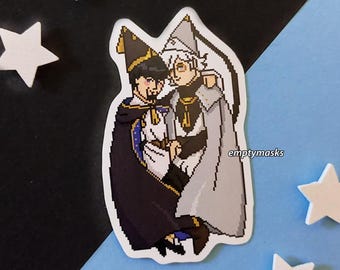 Witch Hat Atelier Pixel Cuddles Stickers - Qifrey, Olruggio, OruFrey