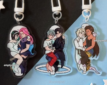 Alien Stage Pixel Cuddles Keychains - Mizi, Sua, Till, Ivan, Luka, Hyuna, ALNST