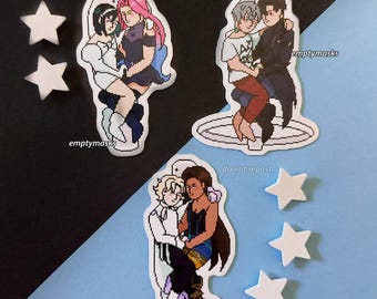 Alien Stage Pixel Cuddles Stickers - Mizi, Sua, Till, Ivan, Luka, Hyuna, ALNST