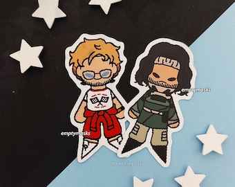 Project Hail Mary x Iron Lung Pixel Chibi Stickers - Ryland Grace, Simon, The Convict, BloodyMary