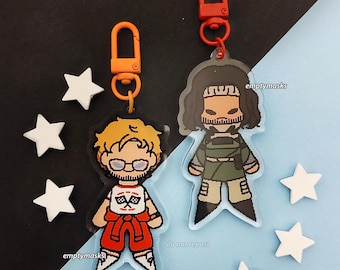 Project Hail Mary x Iron Lung Pixel Chibi Keychains - Ryland Grace, Simon, The Convict, BloodyMary