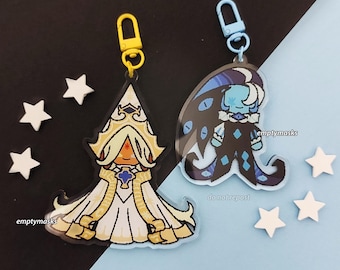 Cookie Pixel Chibi Keychains - Awakened Pure Vanilla, Shadow Milk, ShadowVanilla, PureShadow