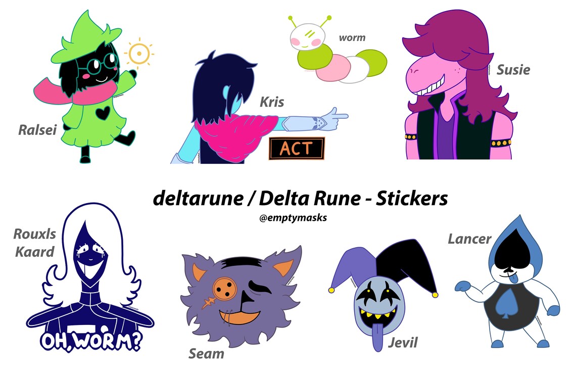 deltarune / Delta Rune Stickers Etsy