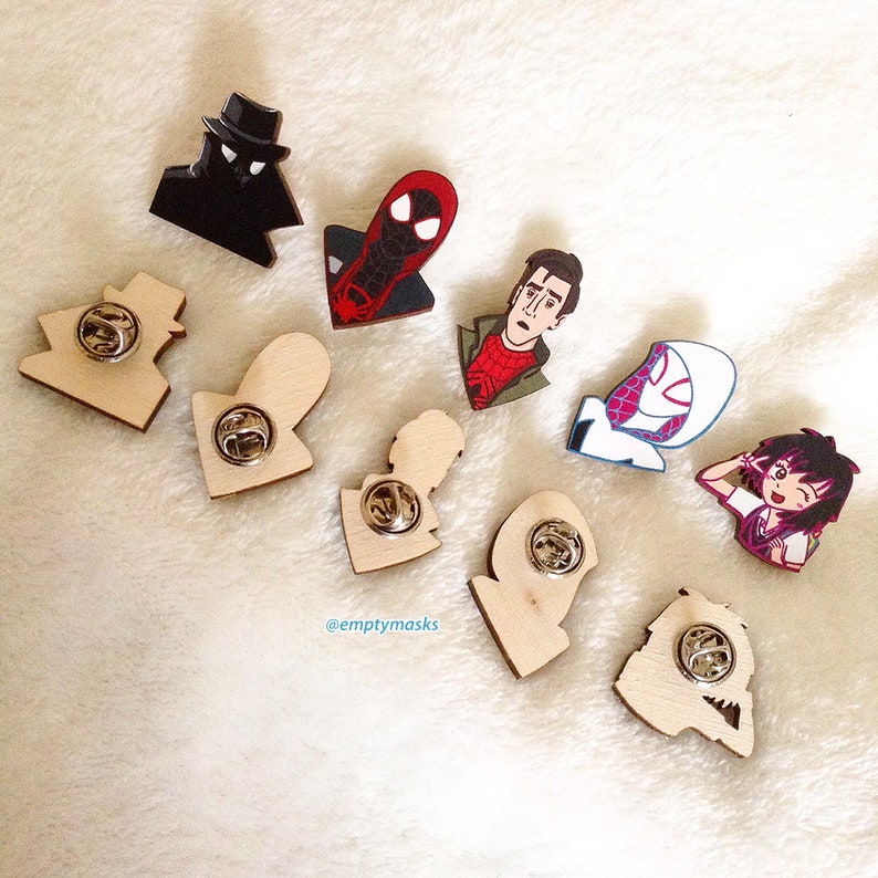 Tommy Shelby Wooden Pins Alfie Solomons IN STOCK and Stickers Luca Changretta Peaky Blinders