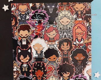 Date Everything 210mm Square Print - Dorian, Betty, Skylar, Eddie, Volt, Timothy, Hector, Daemon, Scandalabra, Drysdale, Skips, Reggie
