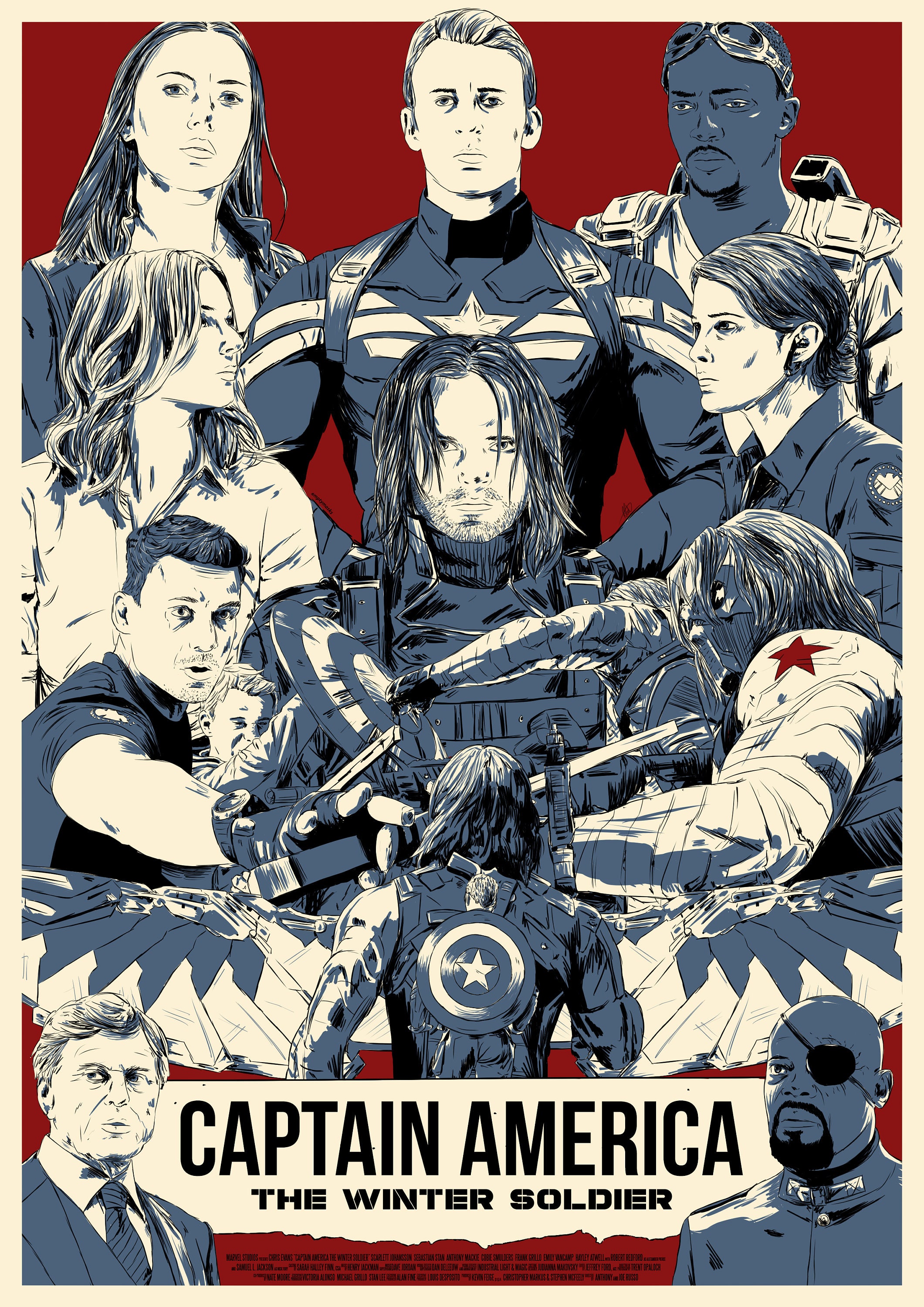 Captain America The Winter Soldier Character Posters Captain America The Winter Soldier Character Posters