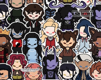 dervampireprince Pixel Chibi Stickers