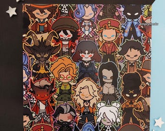 Deadlock 210mm Square Print - Doorman, Drifter, Victor, Apollo, Billy, Celeste, Graves, Holliday, Mina, Paige, Pocket, Rem, Silver, Venator