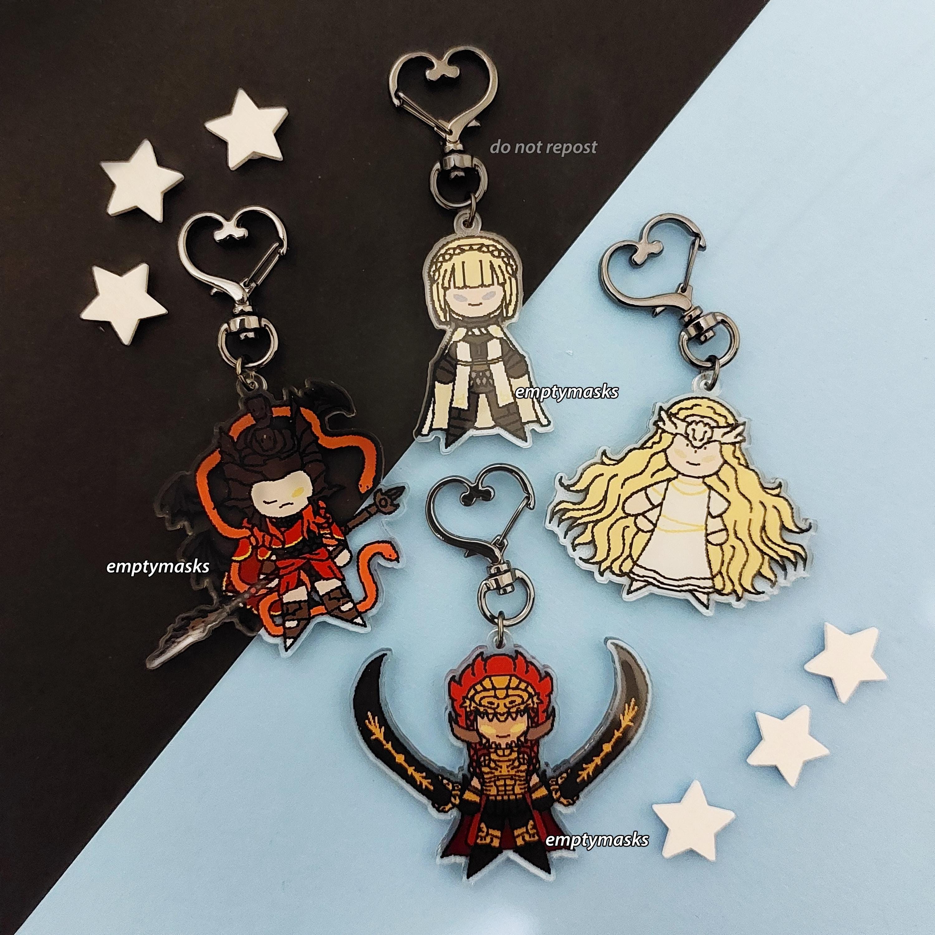 Elden Ring Pixel Chibi Keychains - Messmer the Impaler, Miquella