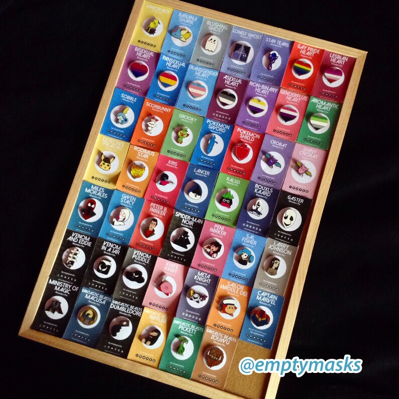 Kingsman Wooden Pins and Stickers IN STOCK