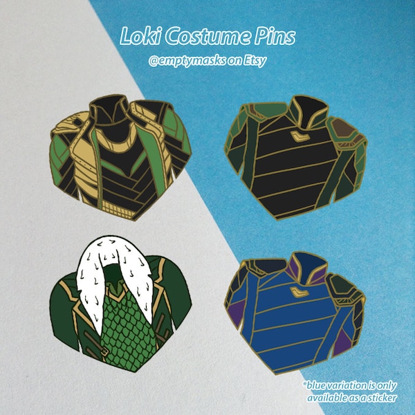 Loki Costume - Marvel Avengers, Young Avengers, Agent of Asgard - Wooden Pins Pin & Stickers