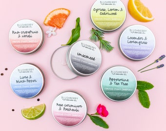 2 x 70g Tins Natural Cream Deodorant - Handmade Organic Deodorant, Cruelty Free, Vegan, Multi Buy, Choose Your Fragrance, Zero Waste