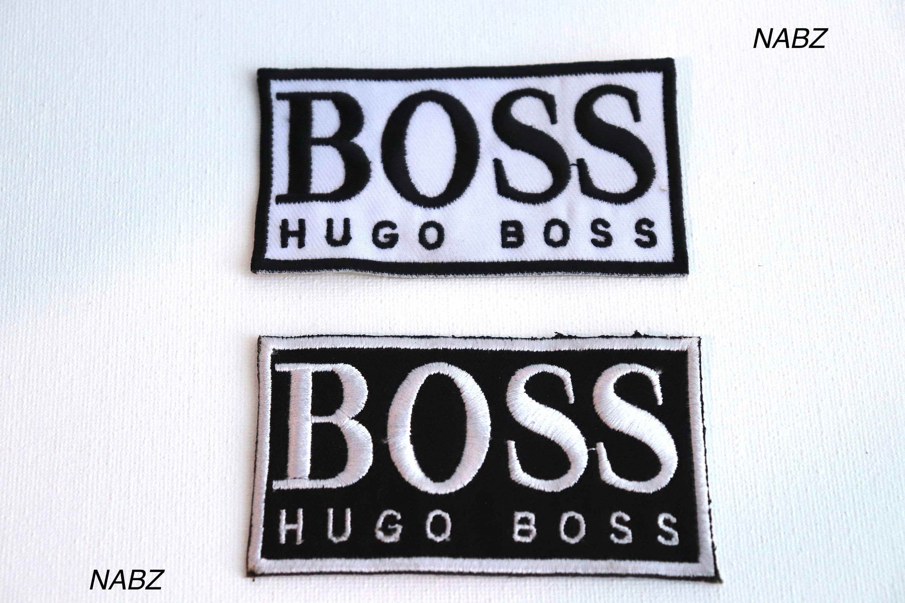 Hugo Boss Brand Logo Embroidery iron sew on patch badge Etsy