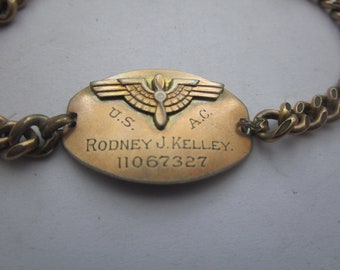 Vintage 1940s WWII US. Army Air Force Flight Wings Sterling