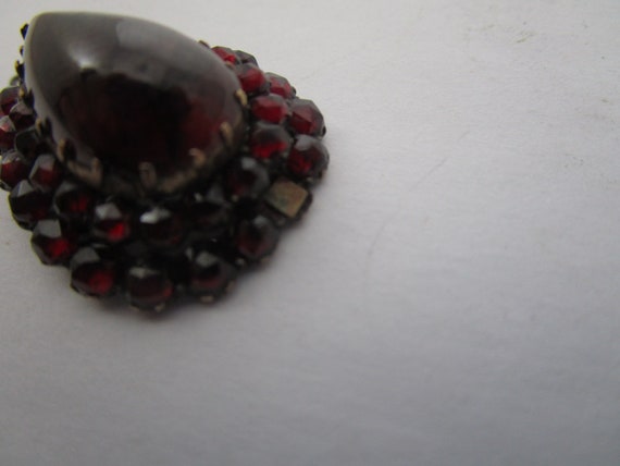 Antique Edwardian 14 K & Garnet Cluster Necklace … - image 4