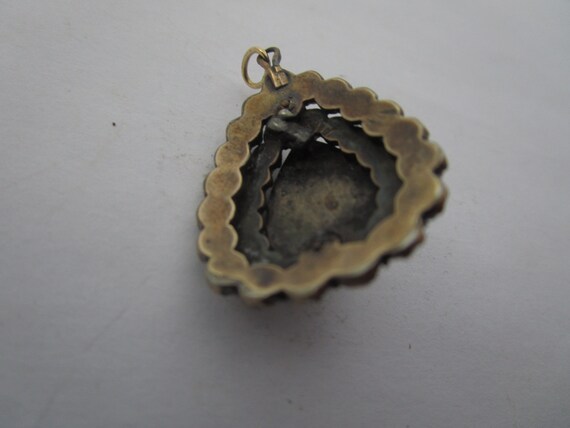 Antique Edwardian 14 K & Garnet Cluster Necklace … - image 3