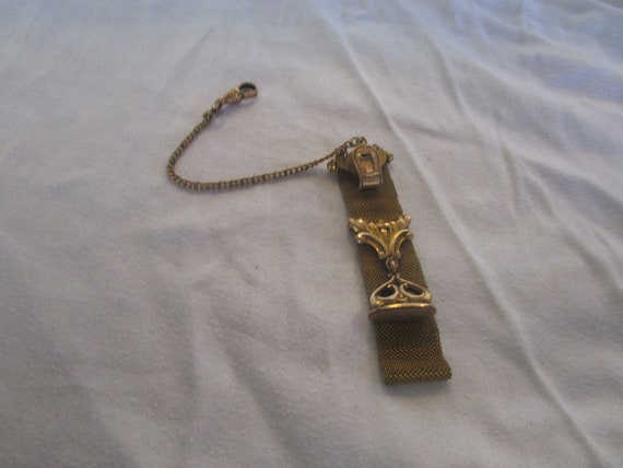Antique Gold Filled Vest Pocket Clip Watch Fob Ch… - image 1