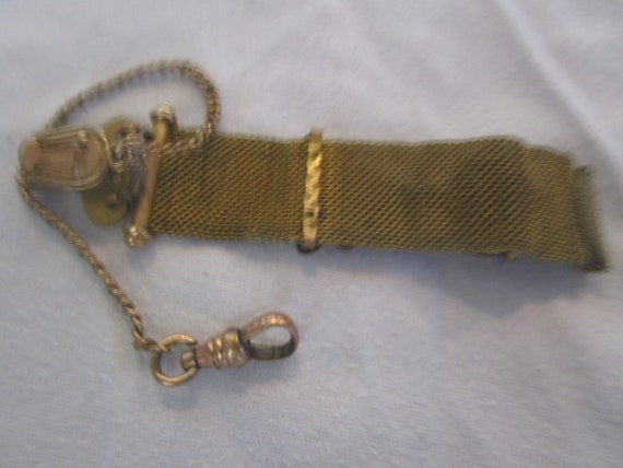 Antique Gold Filled Vest Pocket Clip Watch Fob Ch… - image 5
