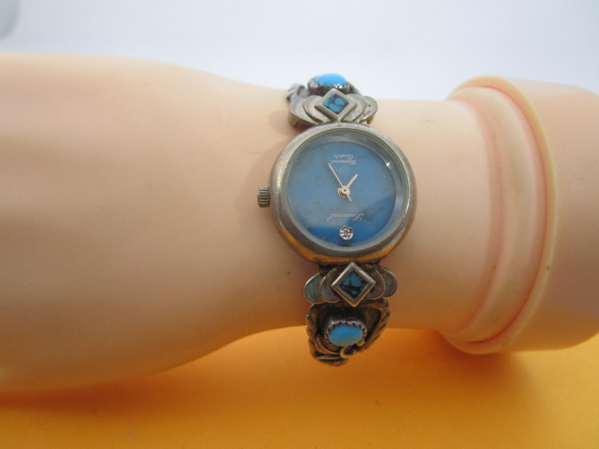 Ladies Navajo Sterling Silver Watch marked RB Watch Zuni style sterling silver NM signed RB | Mercari main image 2