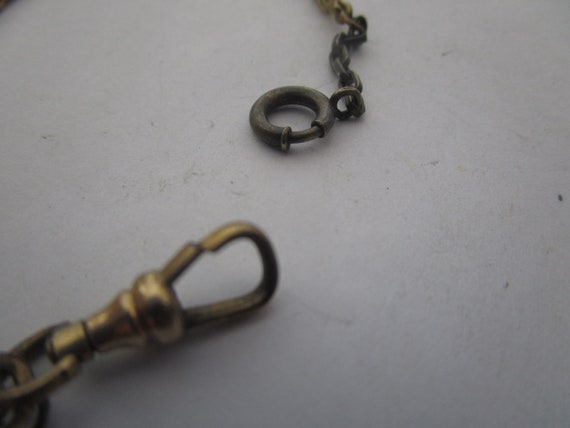 Antique Gold Filled Fancy Link Pocket Watch Chain - image 2