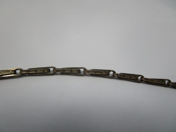 Antique Victorian Pocket Watch Chain Odd Links - image 3