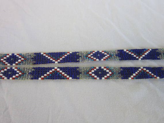 Wonderful Native American Glass Beaded Fancy Sash… - image 3