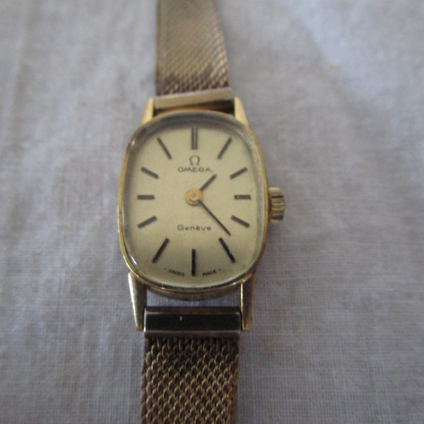 Omega Vintage Hand winding Watch Womens DeVille 625 20 Microns Gold Used Ladies