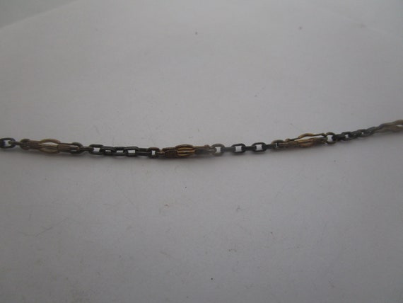 Antique Gold Filled Fancy Link Pocket Watch Chain - image 4