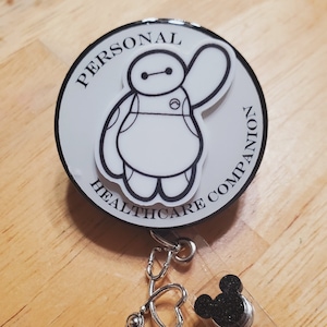 Personal Healthcare Companion Baymax inspired badge reel