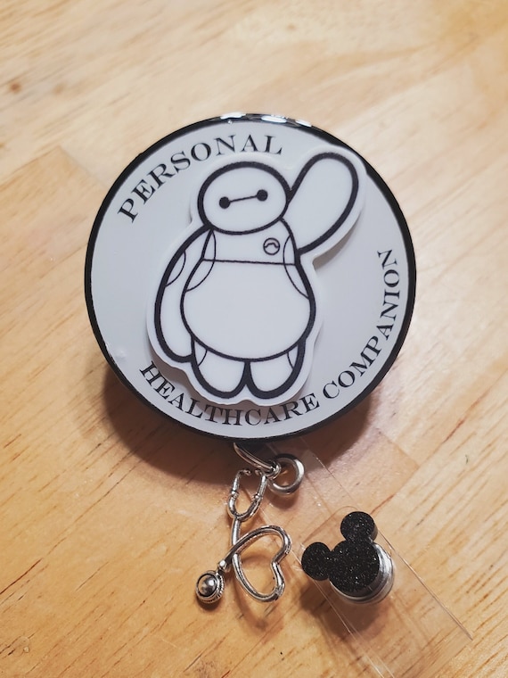 Personal Healthcare Companion Baymax Inspired Badge Reel 