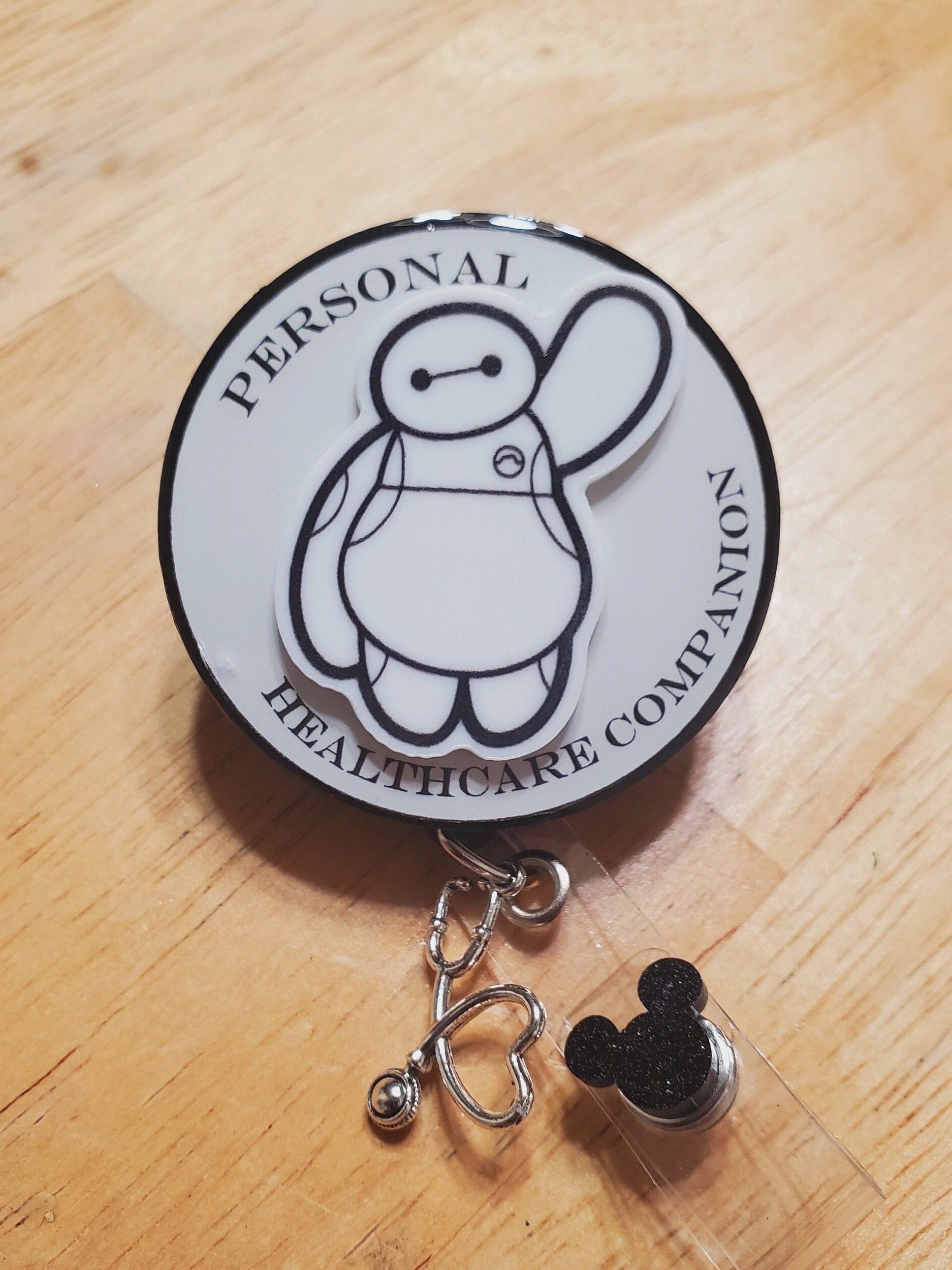 Personal Healthcare Companion Baymax Inspired Badge Reel -  India