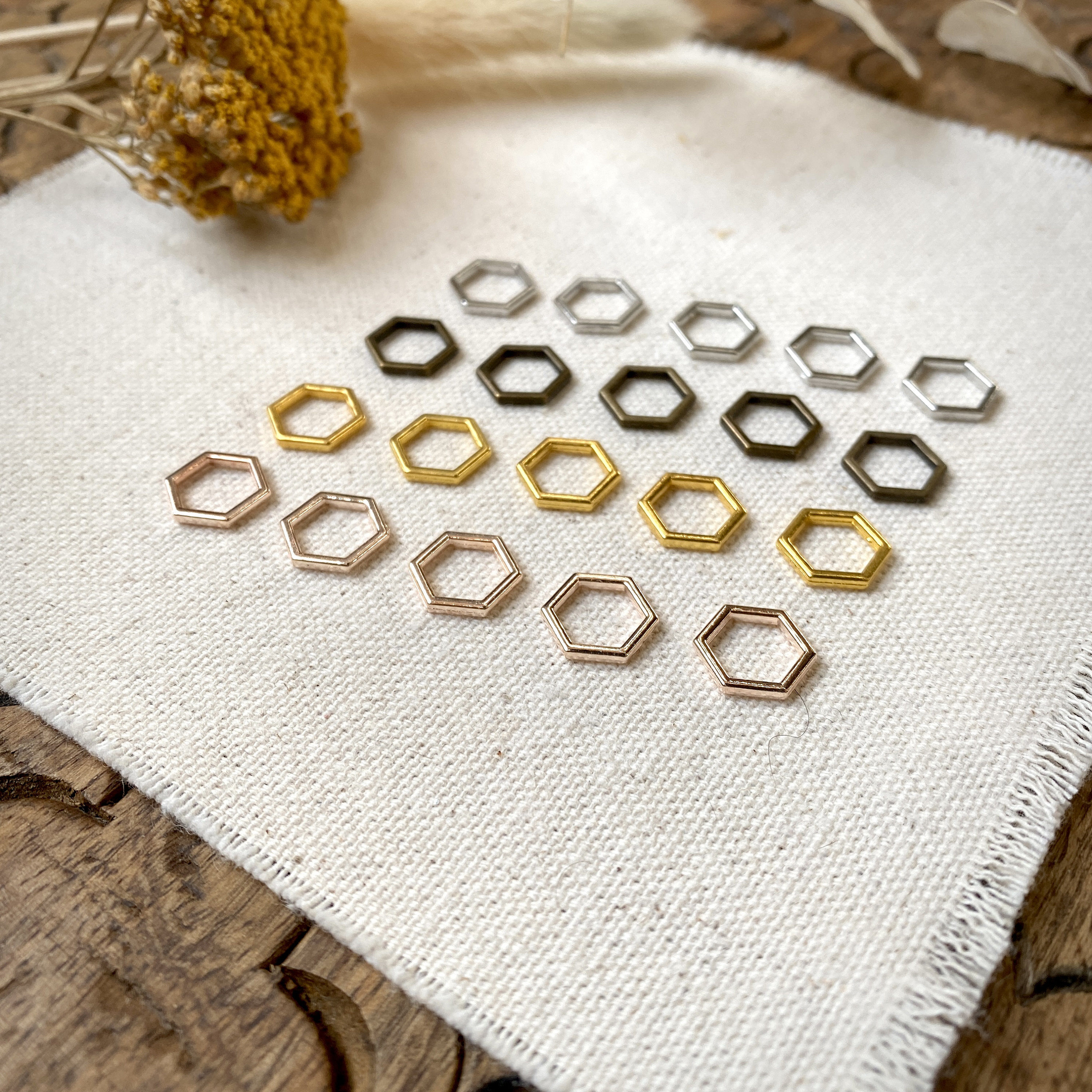 Hexagon Stitch Markers Set of 20 Variety Pack Etsy