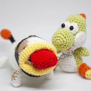 Yoshis wollige Welt technische häkeln/gehäkelten Amigurumi. Supermario Poochy nintendo