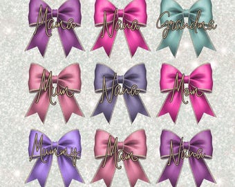 Mothers Day Mixed Bow A3 Gang Sheet UVDTF or DTF Prints