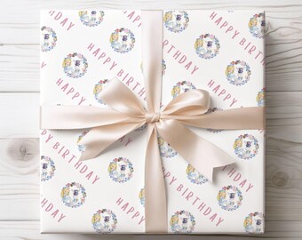 Wonderful Land Birthday Wrapping Paper A2 Sheet