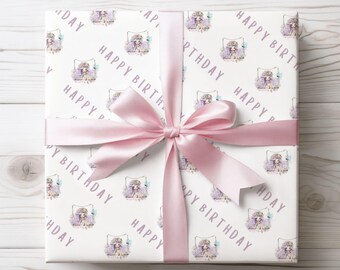 Fairy Swing Birthday Wrapping Paper A2 Sheet