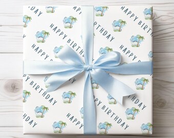 Dino Birthday Wrapping Paper A2 Sheet