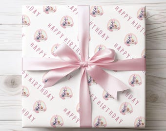 Princess Castle Birthday Wrapping Paper A2 Sheet