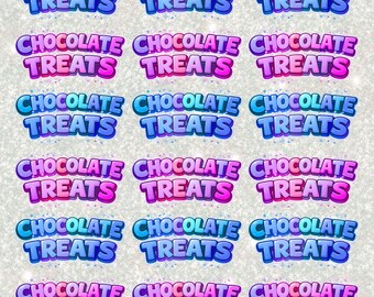 Chocolate Treats Jumbo Egg Decal A3 Gang Sheet UVDTF or DTF Prints