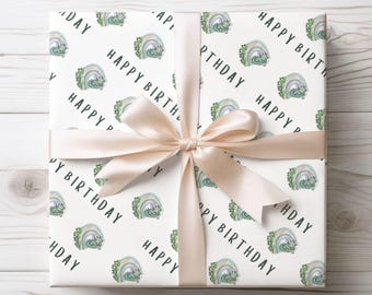 Dragon Birthday Wrapping Paper, A2 Sheet