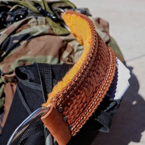 Custom Leather Flight Gear Carrying Strap