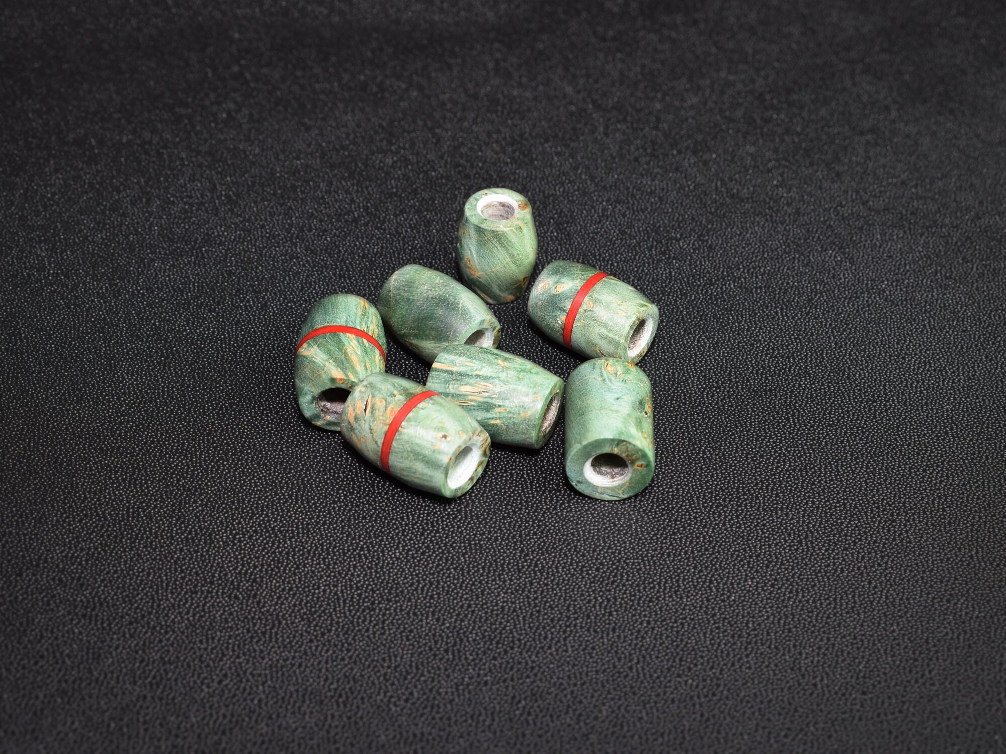 Knife bead made of Stabilized wood and Micarta. Fiber. Etsy