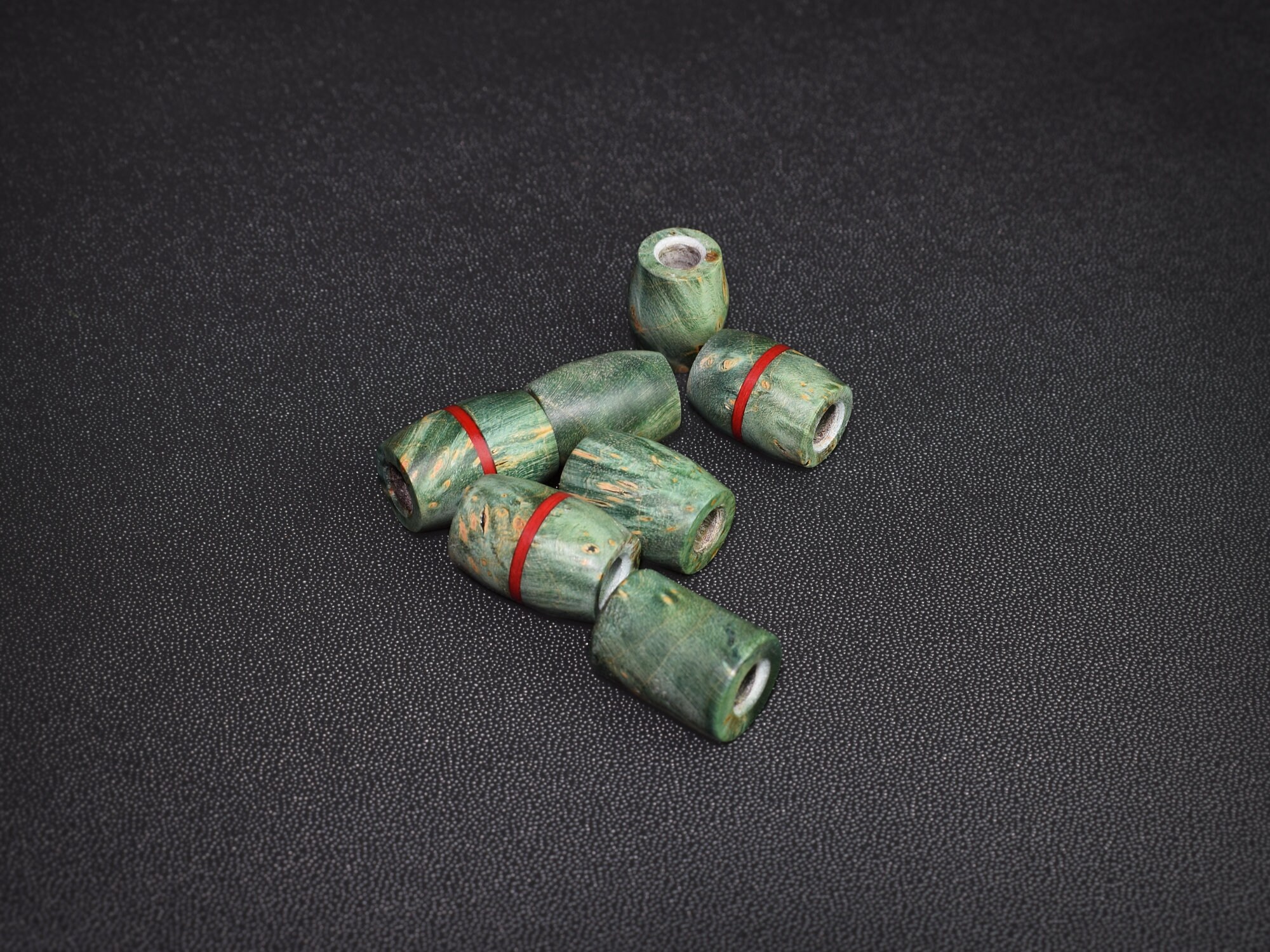 Knife bead made of Stabilized wood and Micarta. Fiber. Etsy