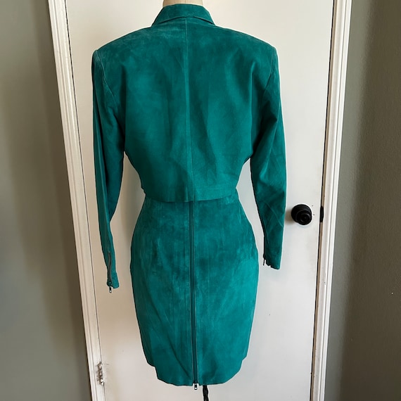 Vintage Suede Skirt Suit - image 2