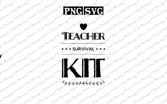 Download Teacher Survival Kit Svg Clipart Cute And Delicate Cut Etsy