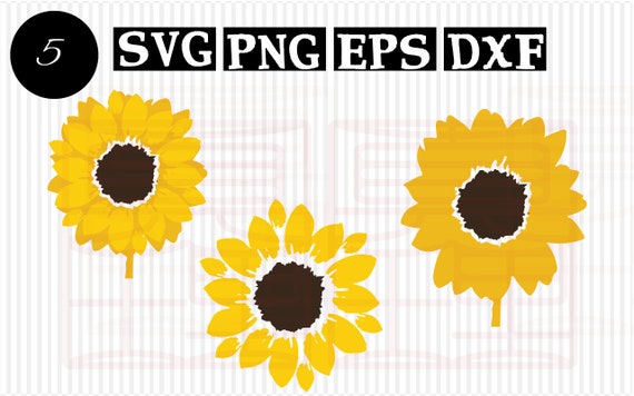 Download Items similar to Sunflower svg files bundle Sunflower ...