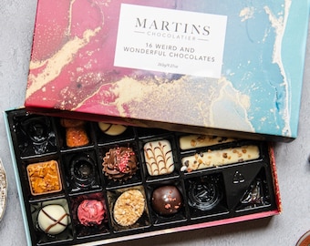 Colección de chocolates de lujo extraños y maravillosos de Martin's Chocolatier