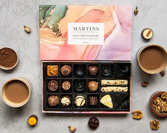 Martin's Chocolatier Alcohol-Free Chocolate Collection Gift Box with 16 Chocolates in 15 flavours (231g)